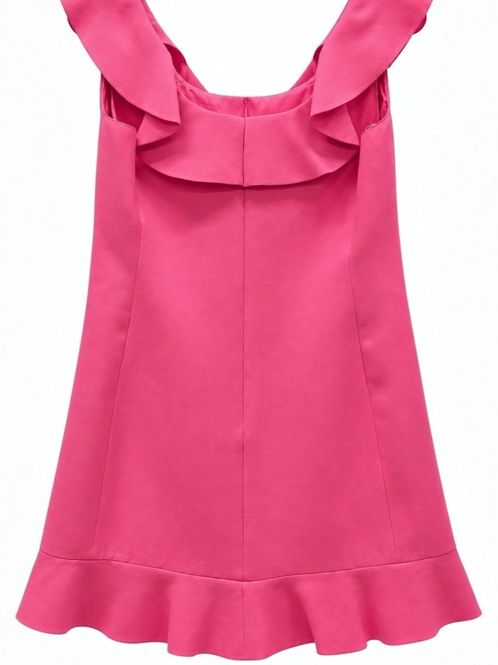 Valentino Pink Ruffle Mini Dress - Picture 2 of 5